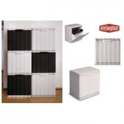 Scarpiera impilabile Elegance cm 40x30x40 bianca