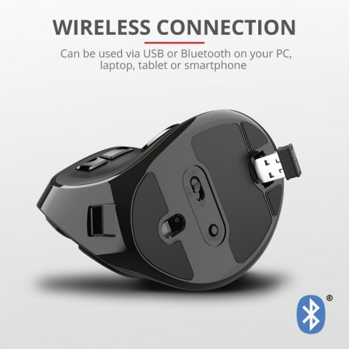 Trust Voxx mouse Wireless a RF + Bluetooth...