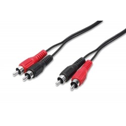 nuovaVideosuono 3/09 cavo audio 5 m 2 x RCA Nero, Rosso