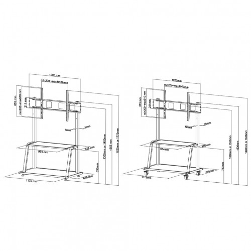 Newstar Mobiletto portatile per TV