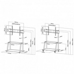 Newstar Mobiletto portatile per TV