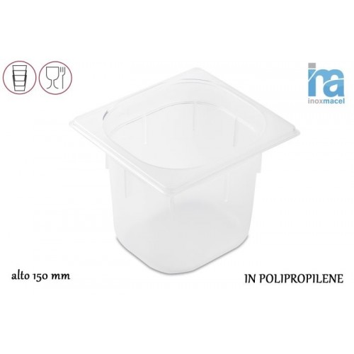 GASTRON.POLIPROP.VASCHETTA GN1/6 H150