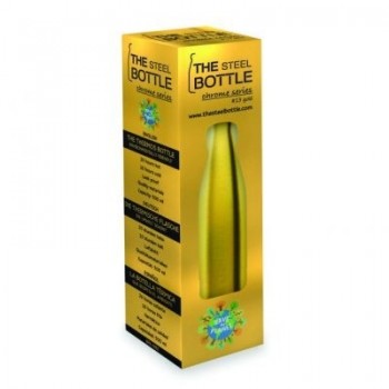 STEEL BOTTLE CHROME GOLD