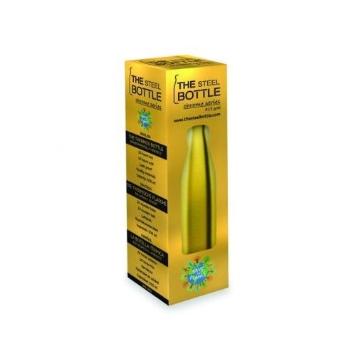 STEEL BOTTLE CHROME GOLD