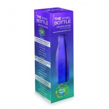 STEEL BOTTLE CHROME BLUE...