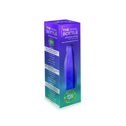 STEEL BOTTLE CHROME BLUE PURPLE