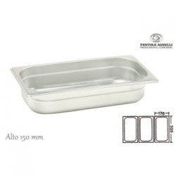 Agnelli Selection 'Gastronomia Inox', Bacinella inox GN1/3, h 15 cm