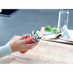 LEIFHEIT 03245 tazza da viaggio Nero, Rosso Acciaio inossidabile 350 ml