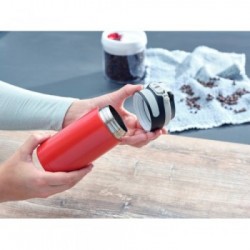LEIFHEIT 03245 tazza da viaggio Nero, Rosso Acciaio inossidabile 350 ml
