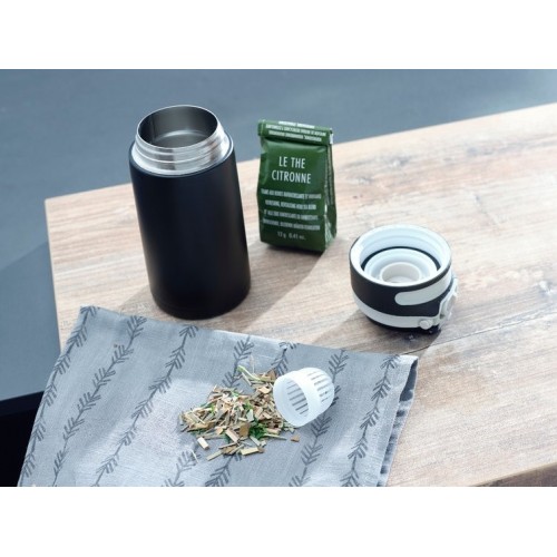 LEIFHEIT 03243 tazza da viaggio Nero Acciaio...