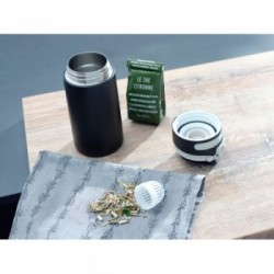 LEIFHEIT 03243 tazza da viaggio Nero Acciaio inossidabile 350 ml