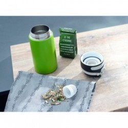 LEIFHEIT 03249 tazza da viaggio Nero, Verde Acciaio inossidabile 350 ml