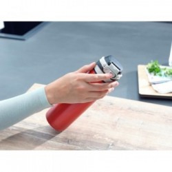 LEIFHEIT 03273 tazza da viaggio Nero, Rosso Acciaio inossidabile 600 ml