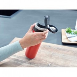 LEIFHEIT 03273 tazza da viaggio Nero, Rosso Acciaio inossidabile 600 ml