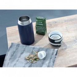 LEIFHEIT 03247 tazza da viaggio Nero, Blu Acciaio inossidabile 350 ml