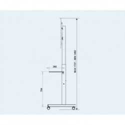 OMB Professional Spring 139,7 cm (55") Nero