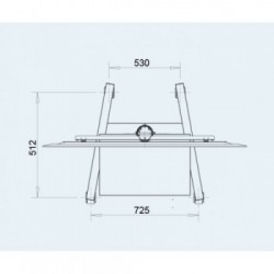 OMB Professional Spring 139,7 cm (55") Nero
