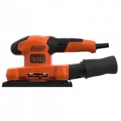 Black Decker BEW220-QS - Levigatrice Orbitale, 1/3 Foglio, 150 W, 15.000 Giri/min (30.000 oscilaz/Min), Impugnatura Gommata,