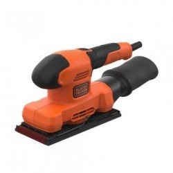 Black Decker BEW220-QS - Levigatrice Orbitale, 1/3 Foglio, 150 W, 15.000 Giri/min (30.000 oscilaz/Min), Impugnatura Gommata,