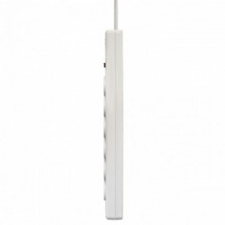 V7 Stabilizzatore di tensione a 6 prese Schuko casa/ufficio, cavo di 1,8 m, 1050 joule, bianco