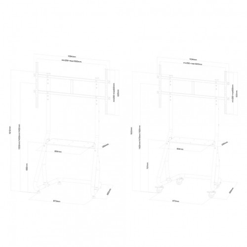 Newstar Mobiletto portatile per TV