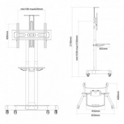 Newstar Mobiletto portatile per TV