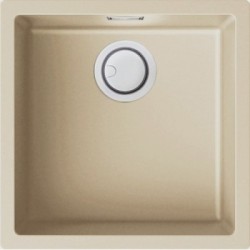 Elleci LKZ10295 - Lavello zen 102, 45,6X45,6, 1V, champagne