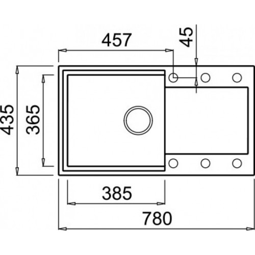 Elleci LGY29048 - Lavello easy 290, 78X43,5,...