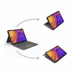 Logitech Folio Touch QWERTY Italiano Grigio Smart Connector