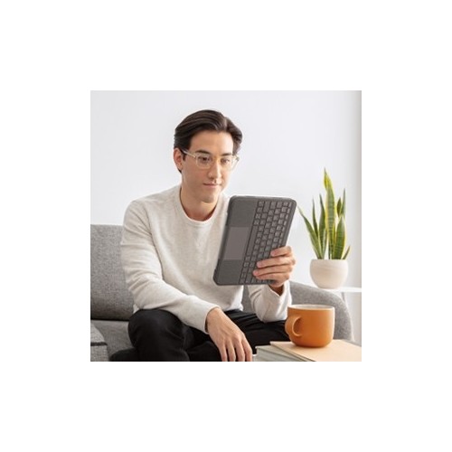 Logitech Folio Touch QWERTY Italiano Grigio...