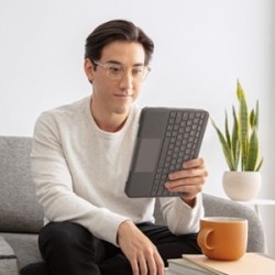 Logitech Folio Touch QWERTY Italiano Grigio Smart Connector
