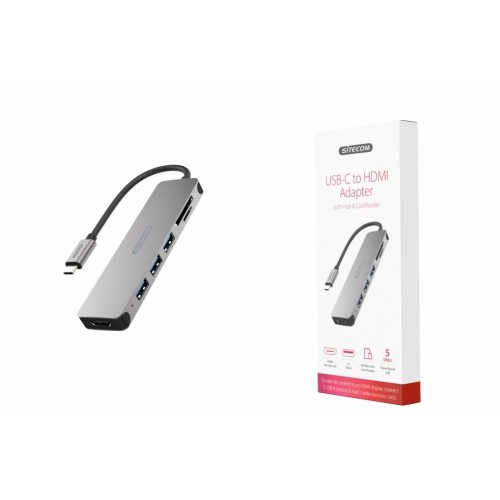 Sitecom CN-407 hub di interfaccia USB 3.2 Gen 1...