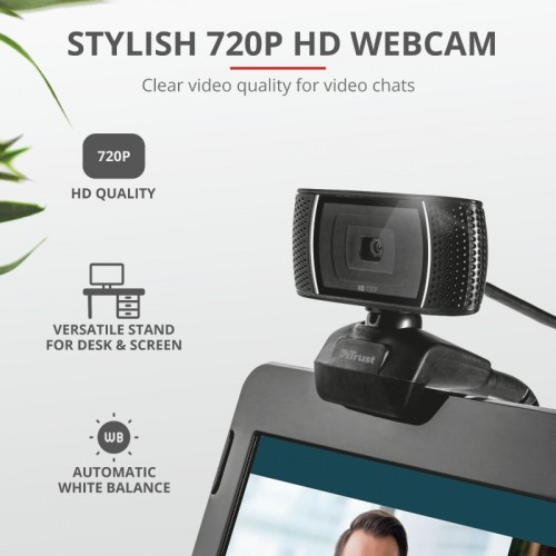 Trust Doba webcam 1280 x 720 Pixel USB Nero