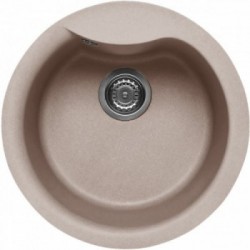 Elleci LGEROU43 - Lavello ego ROUND, 48.5, 1V, tortora