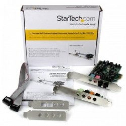 StarTech.com Scheda Audio interna PCI Express surround 7.1 canali - PCI Surround Sound Card a 24-bit , 192Khz