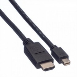 Value 11.99.5793 cavo e adattatore video 4,5 m Mini DisplayPort Nero