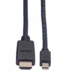 Value 11.99.5793 cavo e adattatore video 4,5 m Mini DisplayPort Nero