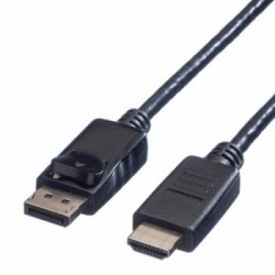 Value 11.99.5780 cavo e adattatore video 1 m DisplayPort Nero