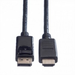 Value 11.99.5780 cavo e adattatore video 1 m DisplayPort Nero
