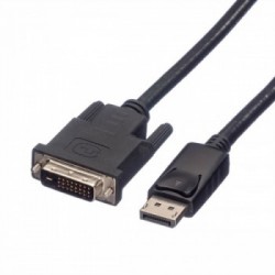ROLINE 11.04.5772 cavo e adattatore video 2 m DisplayPort DVI Nero