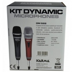 Karma Italiana DM 522 microfono Nero, Rosso