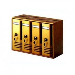 Alubox ALUBOX CUBO C6 BLOCCHIERA BRONZO