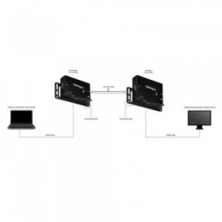 StarTech.com Juego Kit Extensor HDMI por Cable Ethernet UTP Cat5 Cat6 RJ45 Adaptador POC Power over Cable