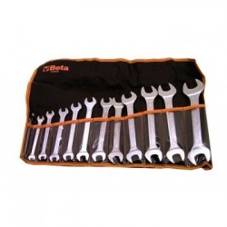 Serie chiavi combinate a forchetta doppie Acciaio cromato - UNI-ISO 10102 DIN 3110 - 55/B12 