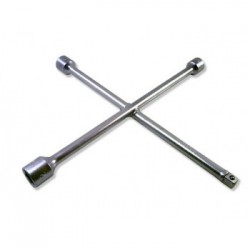 Chiave a croce per dadi ruote Acciaio cromato - UNI/ISO 6788 DIN 3119 - 979 