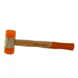 Mazzuola con battenti intercambiabili in materiale plastico 60 x 380 x 128 mm Manico Legno verniciato UNI 7784 1390.D 60