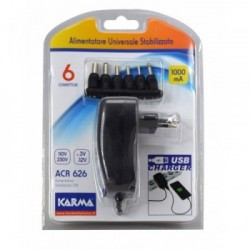 Karma Italiana ACR 626 adattatore e invertitore Interno 12 W Nero