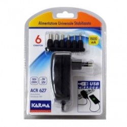 Karma Italiana ACR 627 adattatore e invertitore Interno/esterno 18 W Nero