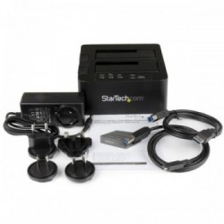 StarTech.com Dock Duplicatore autonomo USB 3.1 (10Gbps) per SATA SSD/HDD da 2,5" & 3,5" - Duplicatore fast-speed 28GB/min