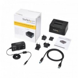 StarTech.com Docking Station USB 3.0 per doppio Hard Disk SSD / SATA da 2.5" / 3.5" con UASP